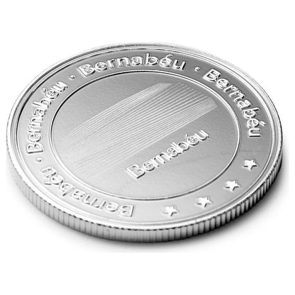 Moneda plateada del Bernabéu y Real Madrid en cápsula acrílica - 4