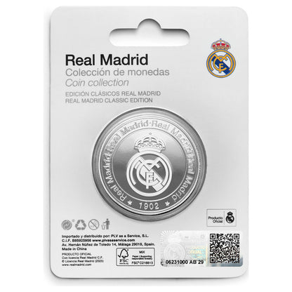 Moneda plateada del Bernabéu y Real Madrid en cápsula acrílica - 6