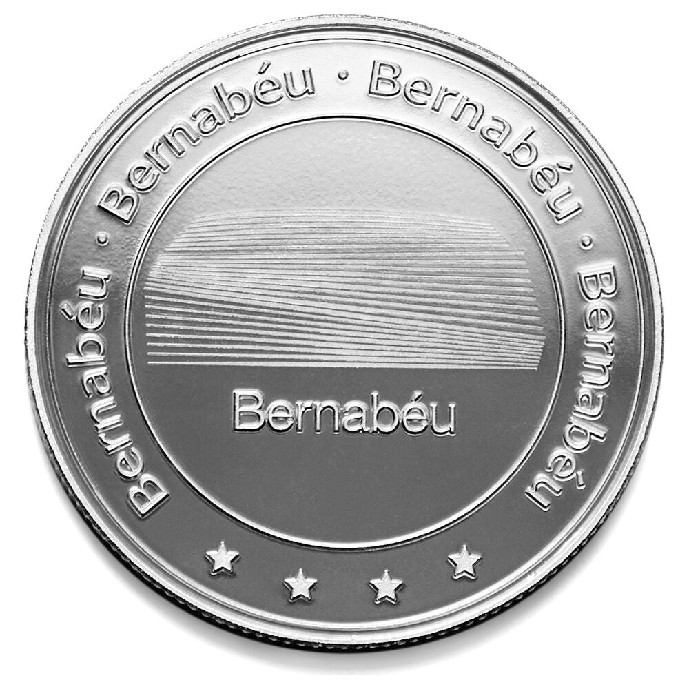 Moneda plateada del Bernabéu y Real Madrid en cápsula acrílica - 3