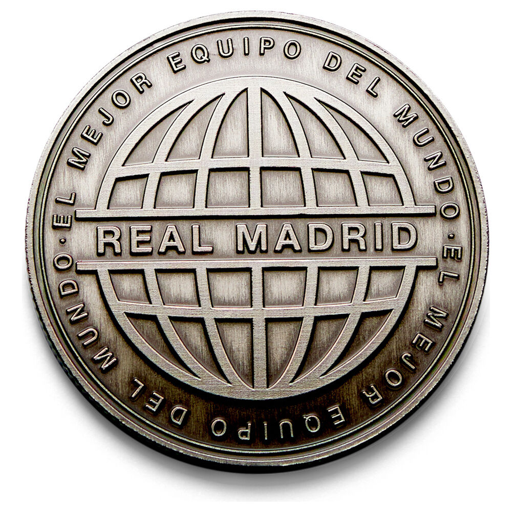 Moneda oficial del Real Madrid en cápsula acrílica con relieve en ambas caras - 4