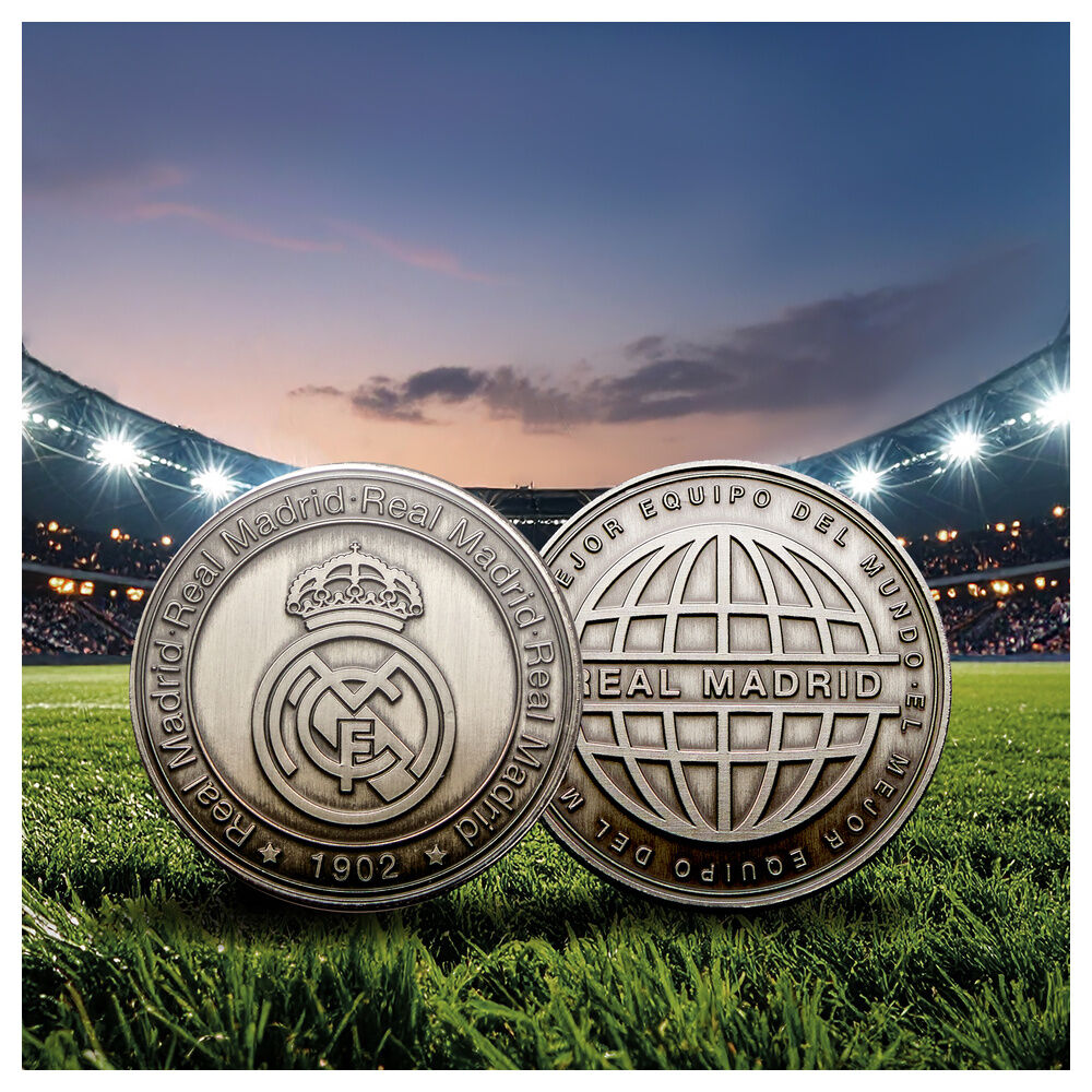 Moneda oficial del Real Madrid en cápsula acrílica con relieve en ambas caras - 7
