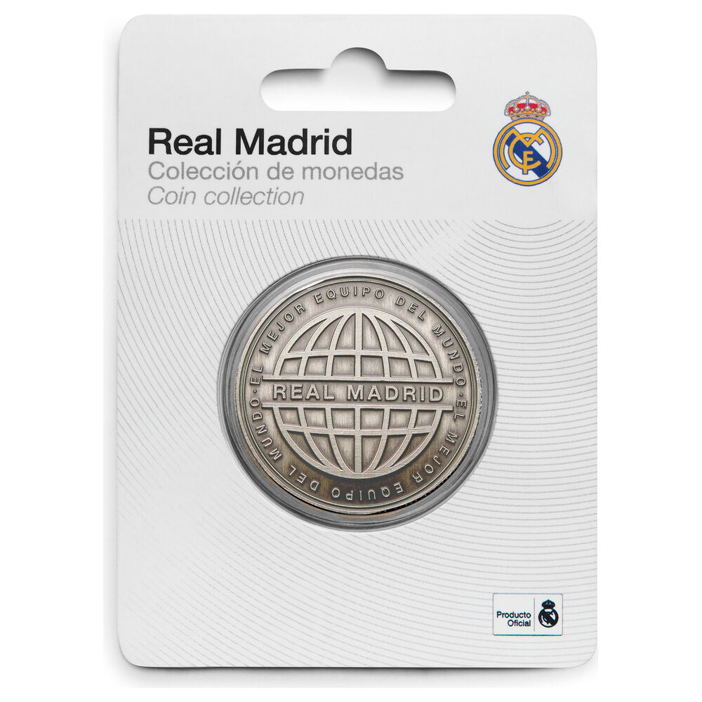 Moneda oficial del Real Madrid en cápsula acrílica con relieve en ambas caras - 2