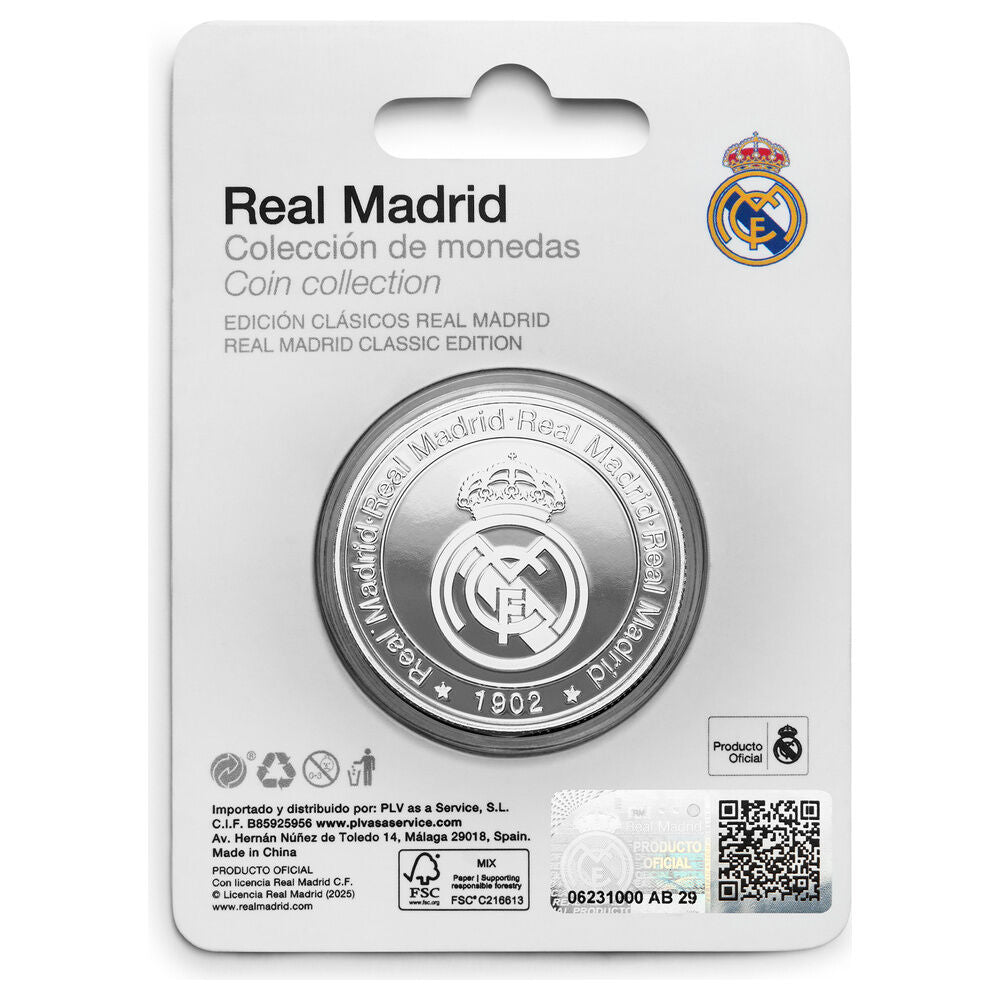 Moneda oficial Real Madrid Hala Madrid en cápsula acrílica - 5