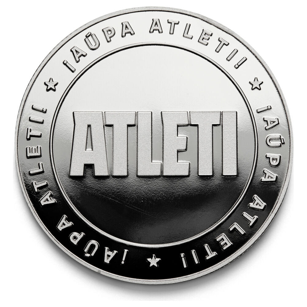 Moneda plateada Atleti del Atlético de Madrid en cápsula y caja de coleccionista - 3