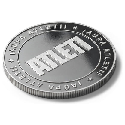 Moneda plateada Atleti del Atlético de Madrid en cápsula y caja de coleccionista - 7