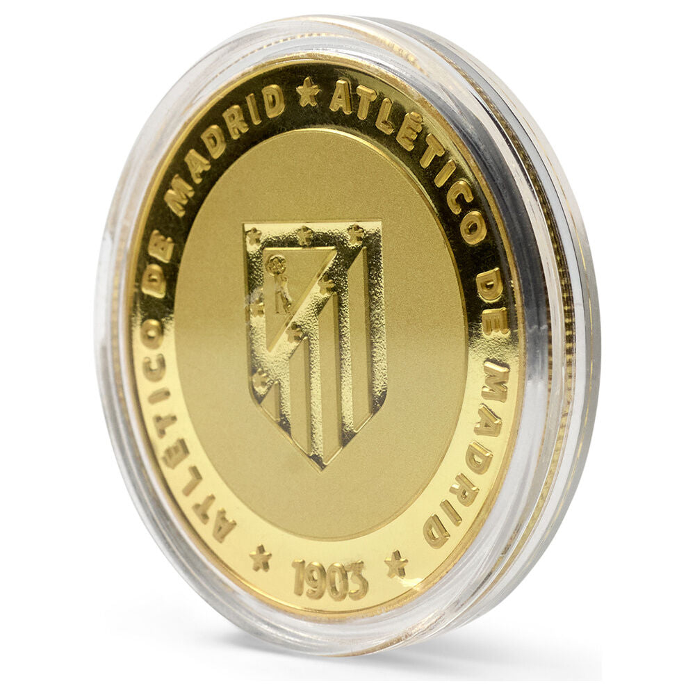 Moneda dorada del Estadio Metropolitano del Atlético de Madrid en blíster - 5