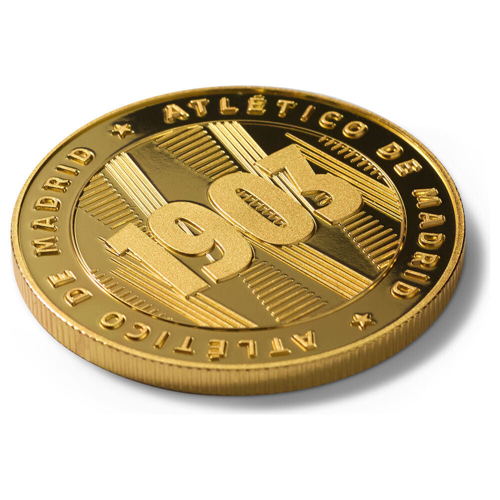 Moneda dorada 1903 del Atlético de Madrid en cápsula - 5