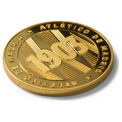Moneda dorada 1903 del Atlético de Madrid en cápsula - 5