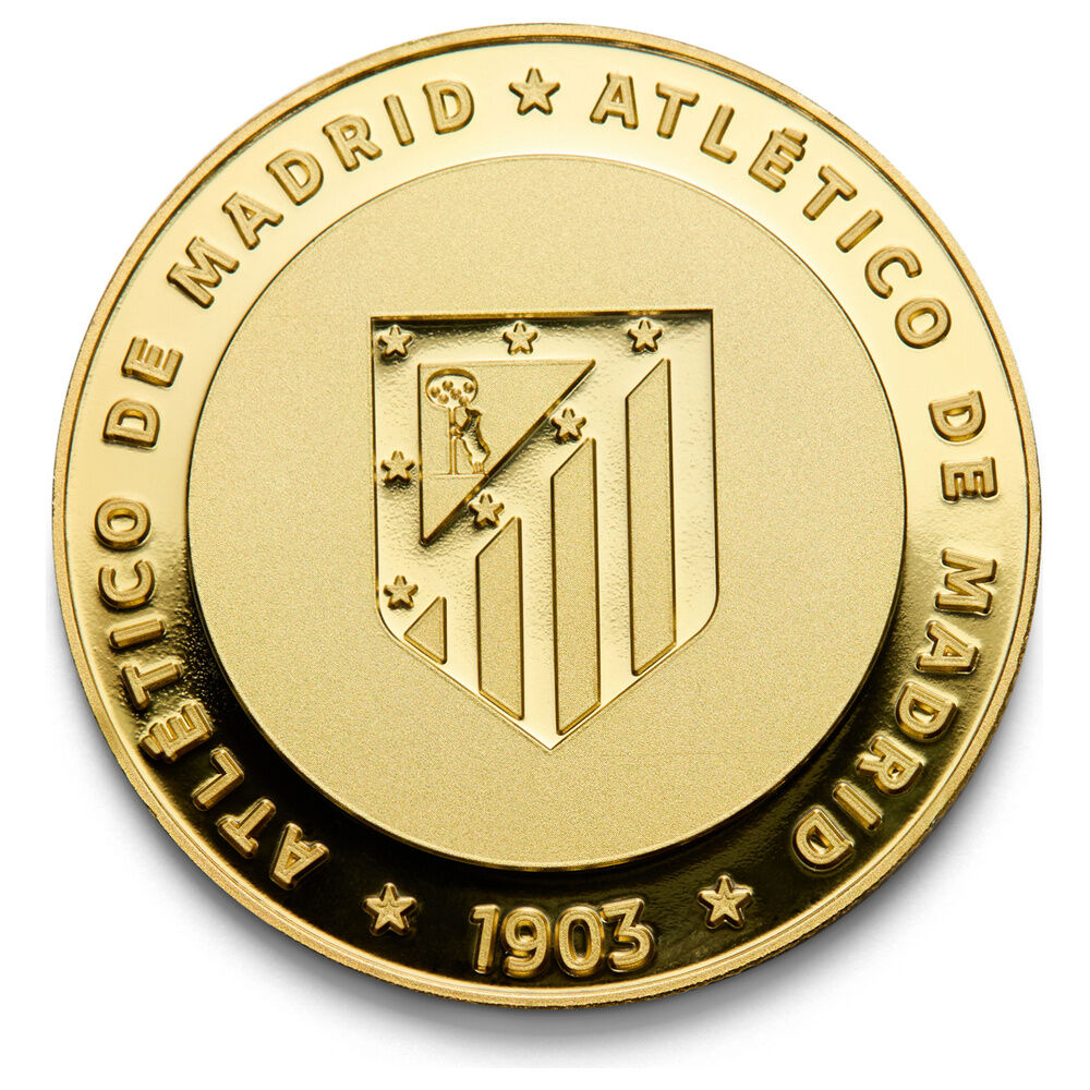 Moneda dorada 1903 del Atlético de Madrid en cápsula - 6