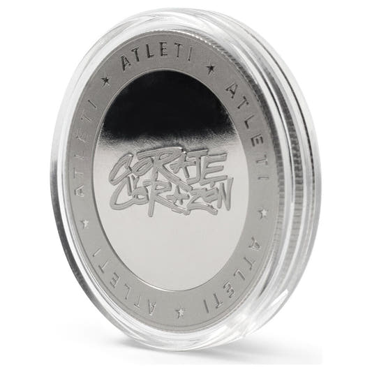 Moneda Coraje y Corazón del Atlético de Madrid en presentación rojiblanca - 5