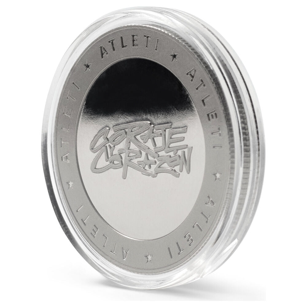 Moneda Coraje y Corazón del Atlético de Madrid en presentación rojiblanca - 5