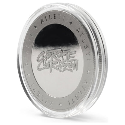 Moneda Coraje y Corazón del Atlético de Madrid en presentación rojiblanca - 5