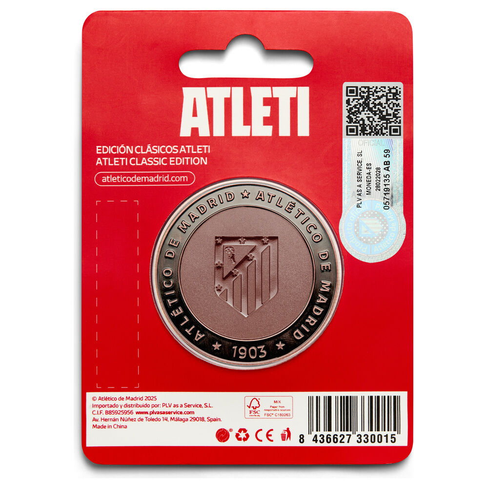 Moneda de colección del Atlético de Madrid con acabado bronce antiguo - 2