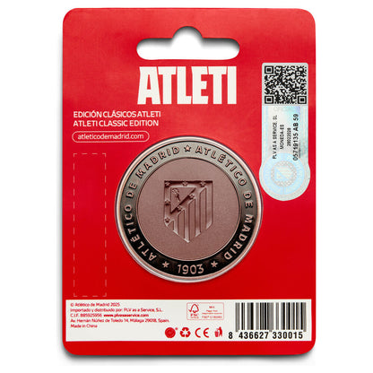 Moneda de colección del Atlético de Madrid con acabado bronce antiguo - 2