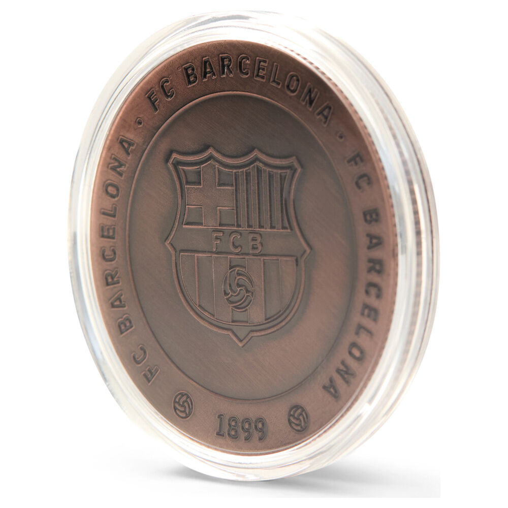 Moneda FC Barcelona Força Barça en acabado cobrizo dentro de cápsula acrílica - 6