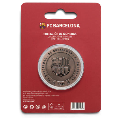 Moneda FC Barcelona Força Barça en acabado cobrizo dentro de cápsula acrílica - 2