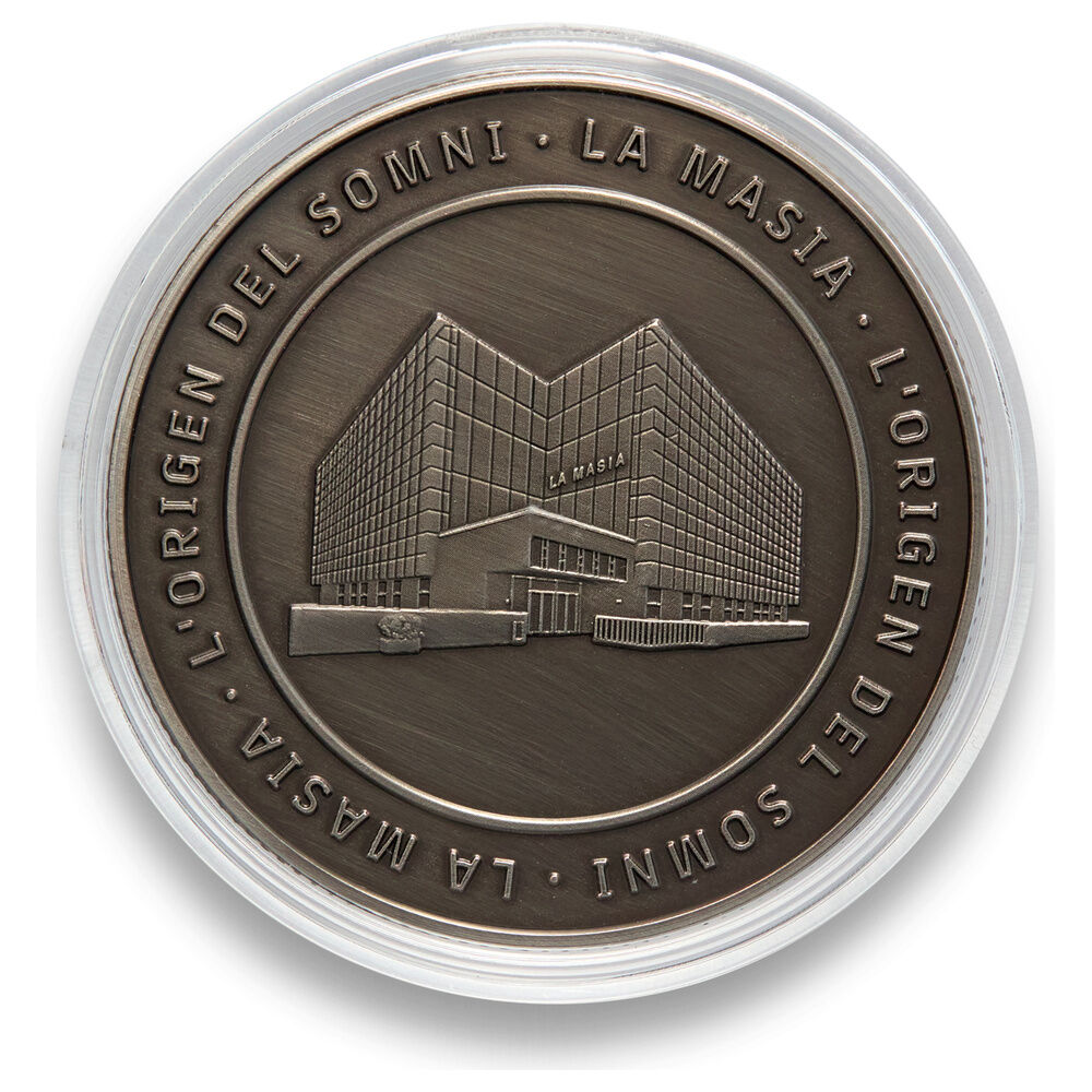 Moneda réplica de La Masia del FC Barcelona en acabado bronce antiguo - 3