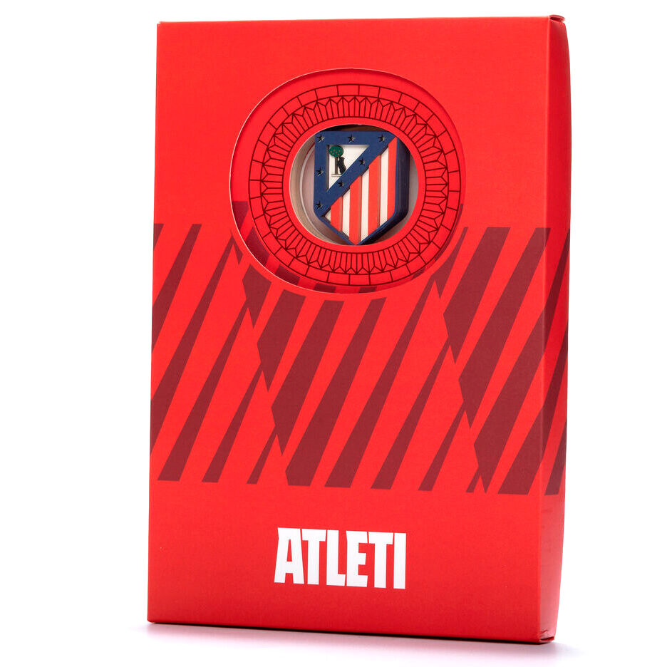 Cuaderno A5 rojo del Atlético de Madrid con escudo 3D