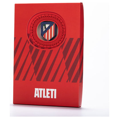 Cuaderno A6 rojo del Atlético de Madrid con escudo 3D - 8