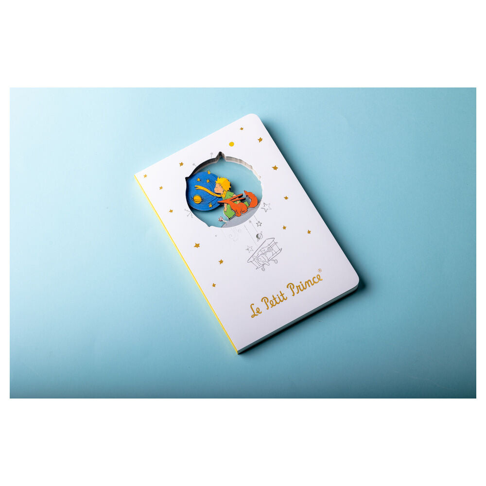 Cuaderno A5 blanco de El Principito con portada tridimensional - 7