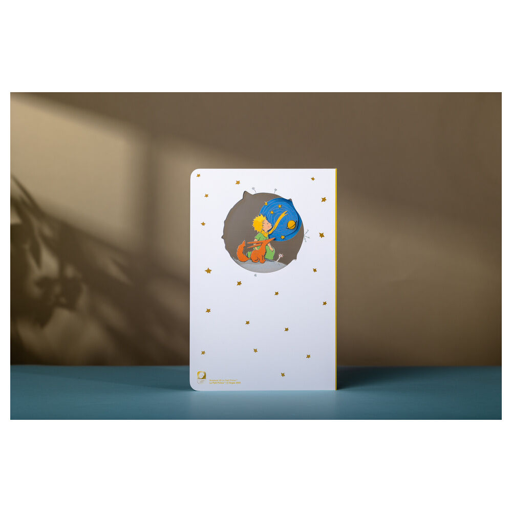 Cuaderno A5 blanco de El Principito con portada tridimensional - 9
