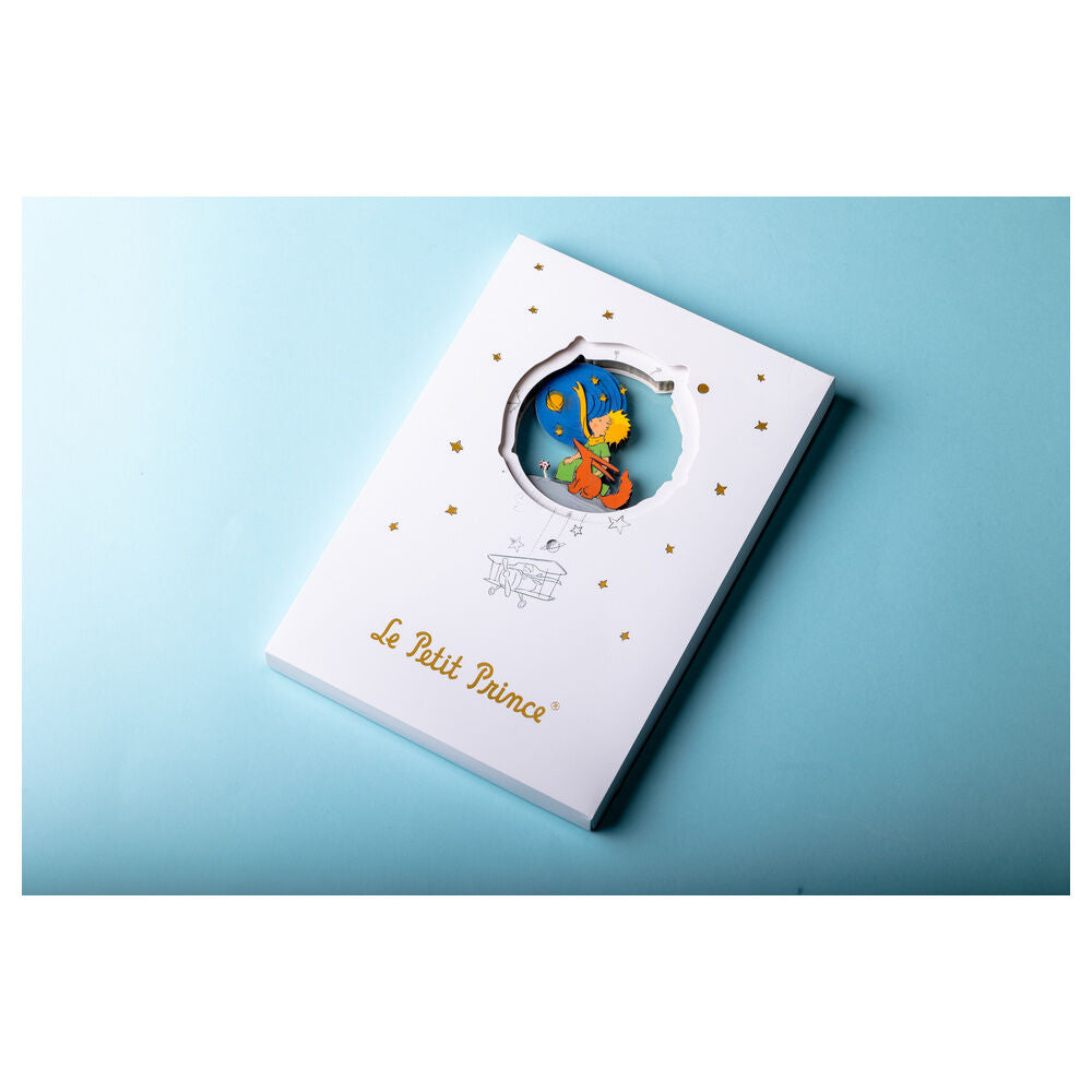 Cuaderno A5 blanco de El Principito con portada tridimensional - 10
