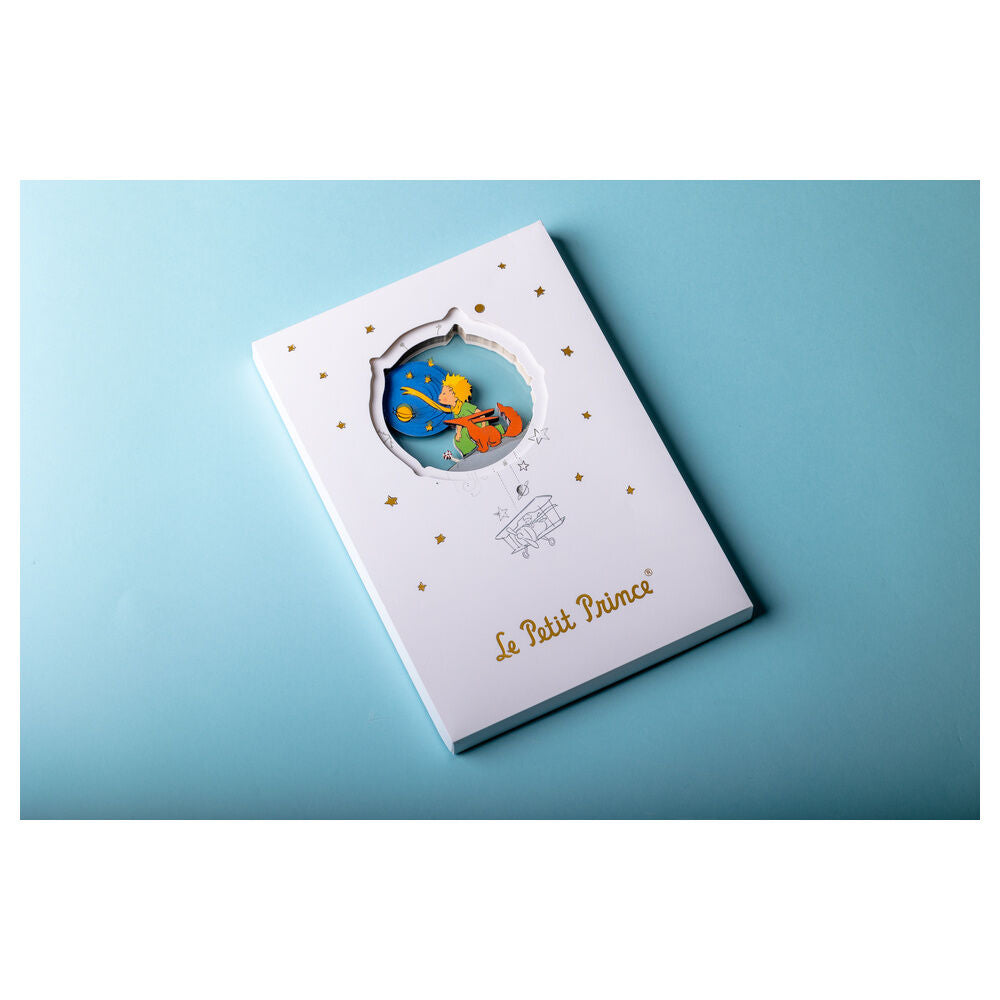 Cuaderno A5 blanco de El Principito con portada tridimensional - 11