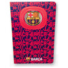 Cuaderno A5 del FC Barcelona con escudo 3D y diseño blaugrana