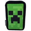 Plumier triple verde Face Minecraft con cremallera