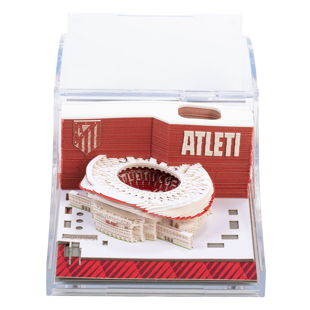Bloc de notas 3D del Estadio Riyadh Air Metropolitano del Atlético de Madrid