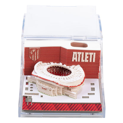 Bloc de notas 3D del Estadio Riyadh Air Metropolitano del Atlético de Madrid