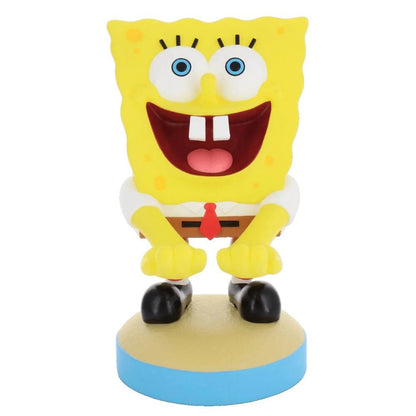 Soporte Cable Guy de Bob Esponja de EXQUISITE GAMING sobre base azul y beige