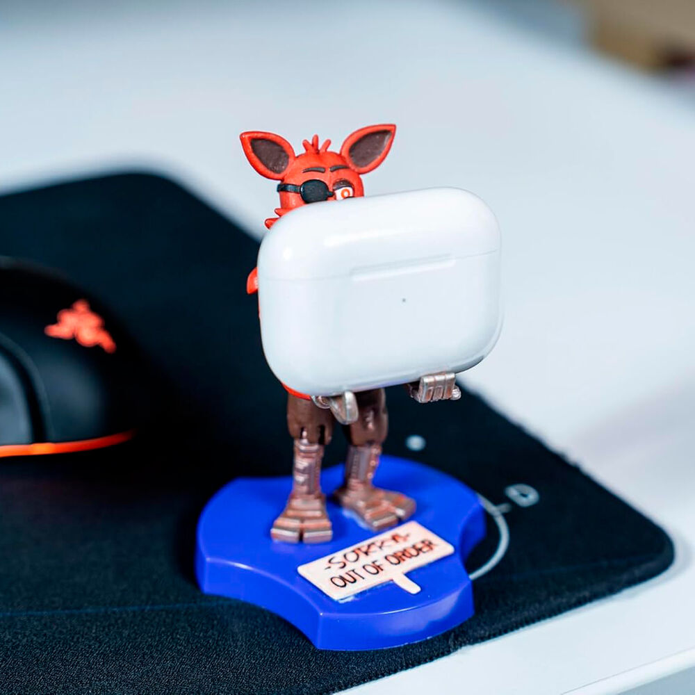 Mini Cable Guy de Foxy de Five Nights at Freddy’s con base morada - 3