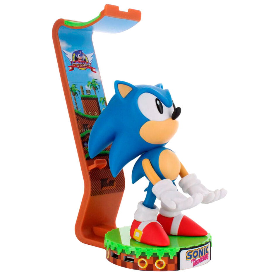 Soporte Cable Guy de Sonic the Hedgehog sobre base decorada - 2