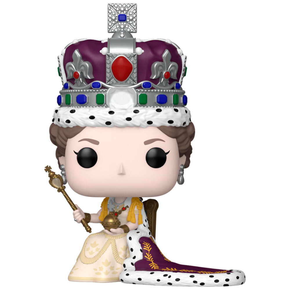 Figura Funko POP! Premium de Queen Elizabeth II con corona y capa ceremonial