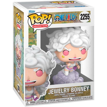 Figura Funko POP! de Jewelry Bonney de One Piece sobre una base de nubes lila - 2