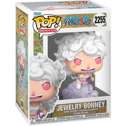 Figura Funko POP! de Jewelry Bonney de One Piece sobre una base de nubes lila - 2