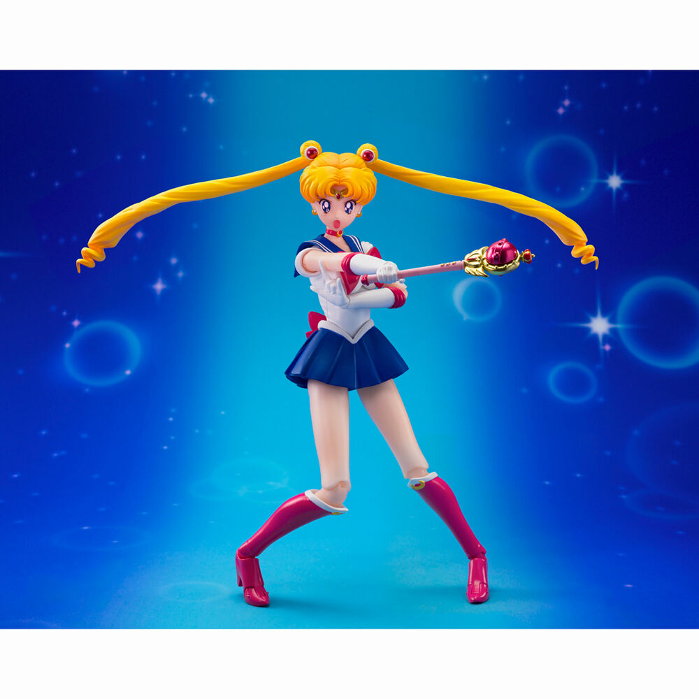 Figura articulada S.H.Figuarts de Sailor Moon con accesorios y base - 6