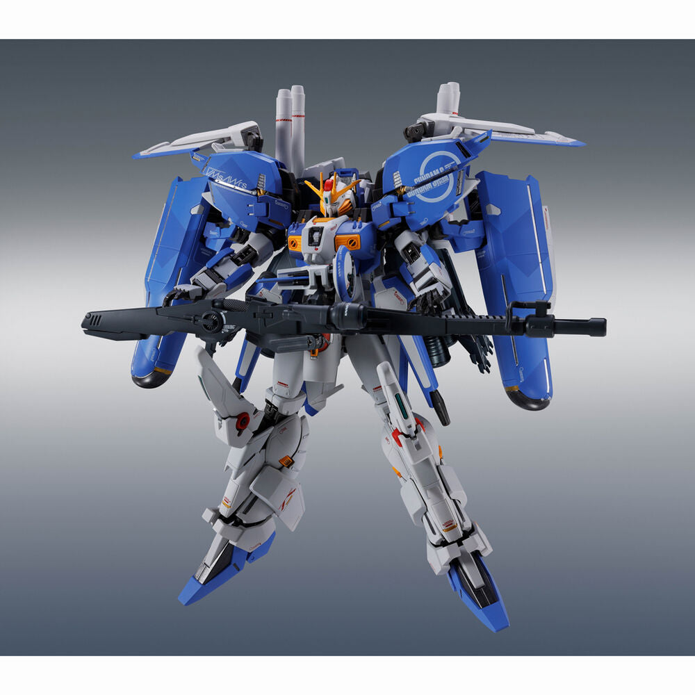 Figura Ex-S Gundam Side MS azul y blanca con arma y accesorios - 2