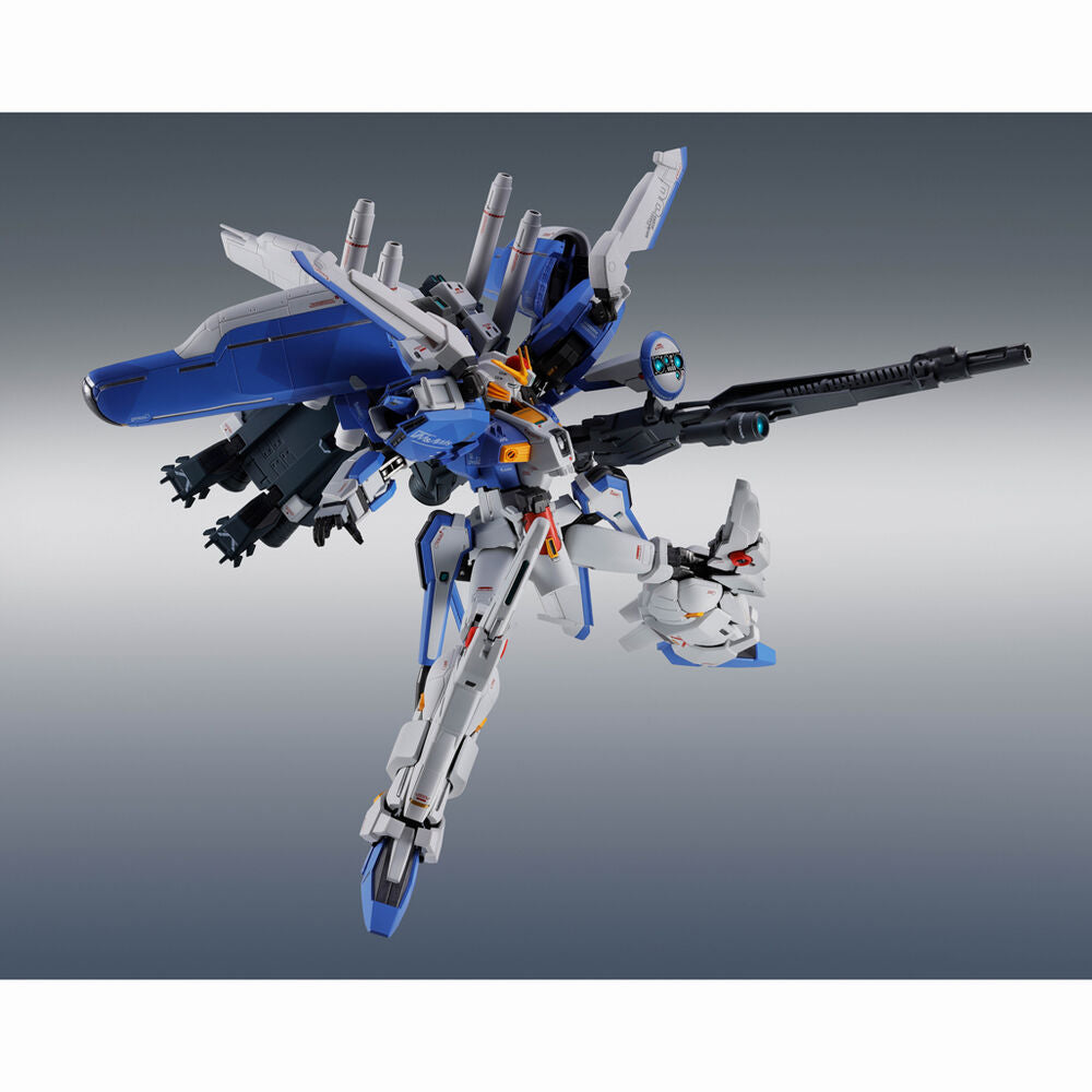 Figura Ex-S Gundam Side MS azul y blanca con arma y accesorios - 3