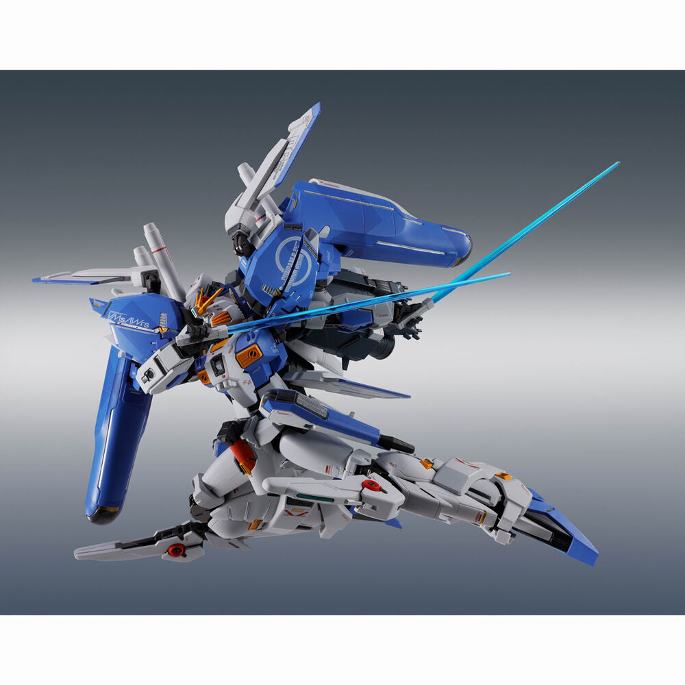 Figura Ex-S Gundam Side MS azul y blanca con arma y accesorios - 4