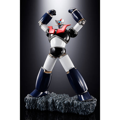 Figura Figuarts Zero Double Mazinger Z de 19,5 cm sobre base rocosa