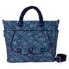 Bolso mochila Denim LOUNGEFLY azul con asas trenzadas