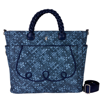 Bolso mochila Denim LOUNGEFLY azul con asas trenzadas
