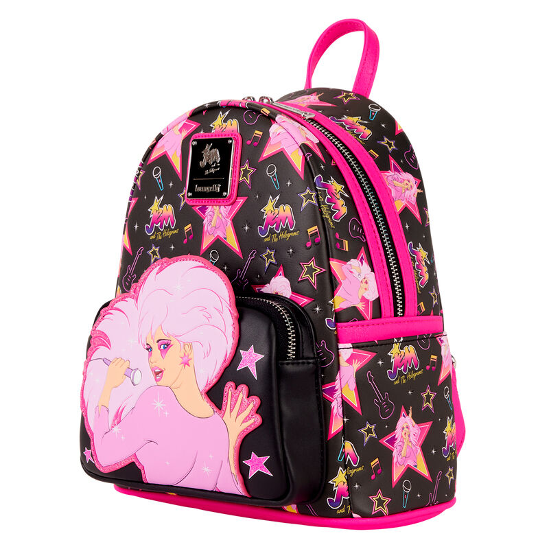Mochila Loungefly de Jem and the Holograms en negro y rosa - 2