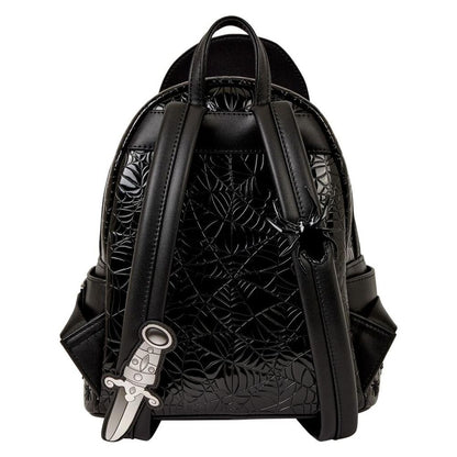 Mochila negra Loungefly con ilustración frontal de Elvira - 2