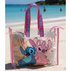 Bolsa de playa Disney transparente con Angel y Stitch