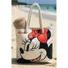 Bolsa de playa Minnie Disney de nylon con asas trenzadas