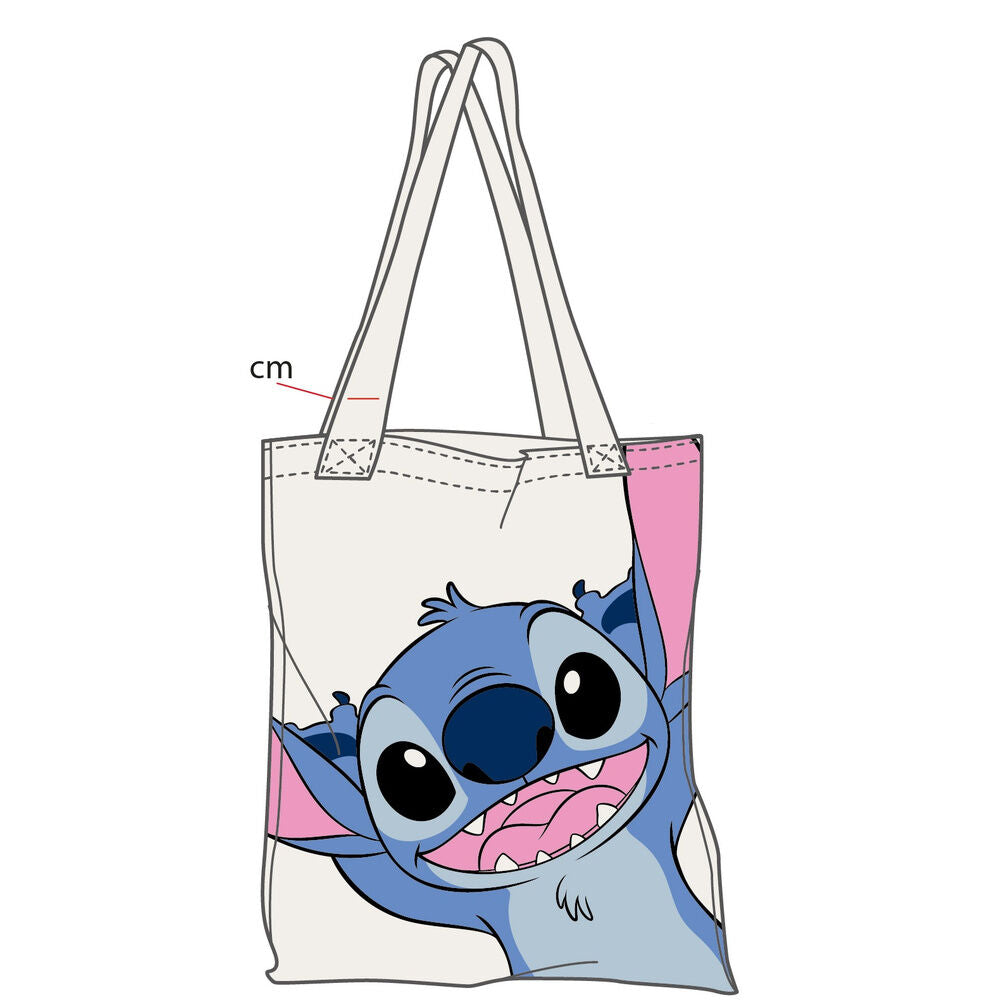 Bolsa tote de algodón Stitch Disney con ilustración frontal