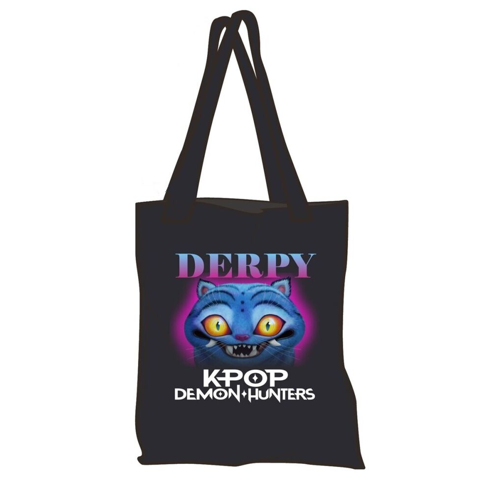 Bolsa negra de algodón Derpy KPop Demon Hunters